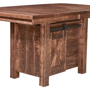 Tulsa 72" Solid Maple Counter Height Cabinet Table