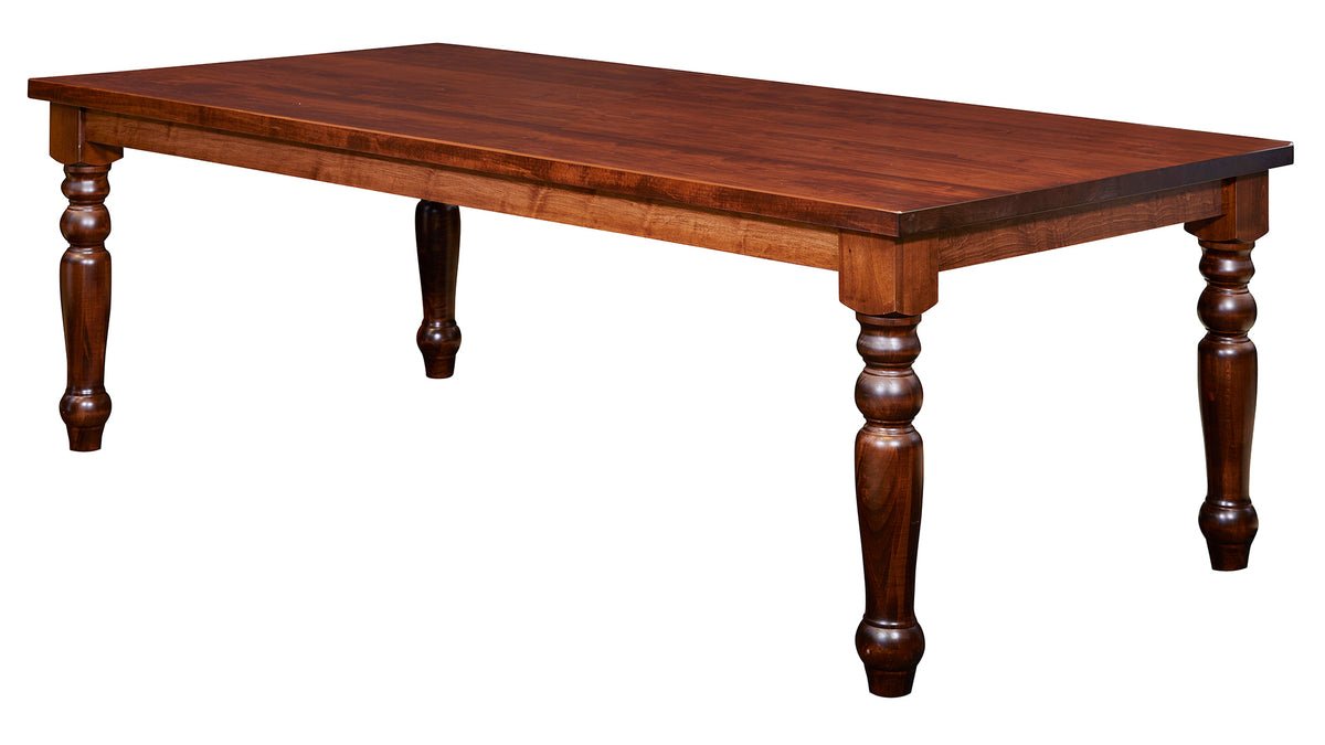 Yorktown 84" Solid Maple Colonial Revival Dining Table
