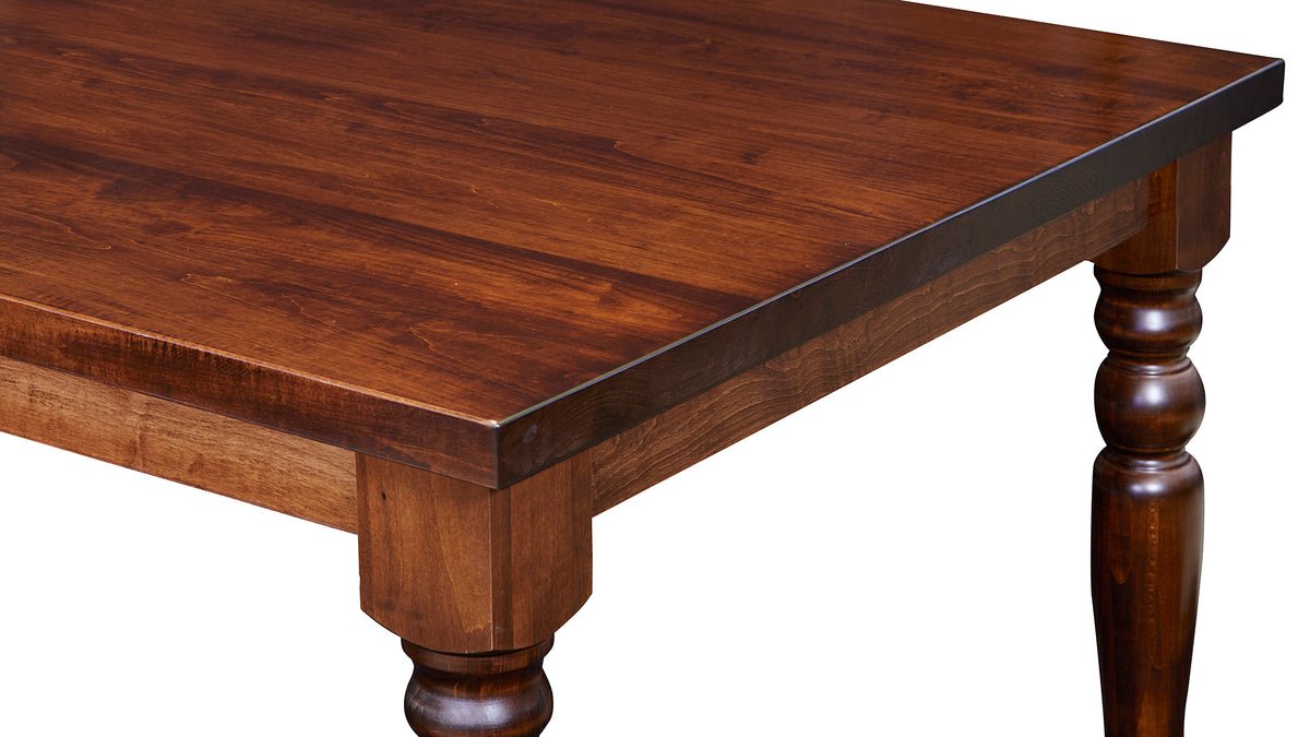 Yorktown 84" Solid Maple Colonial Revival Dining Table