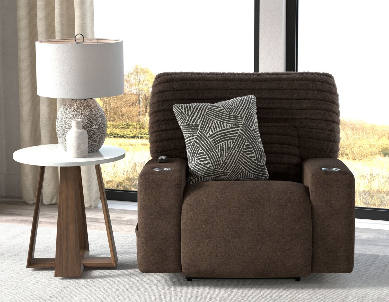 Zen - Power Recliner With Cr3 Heat Massage